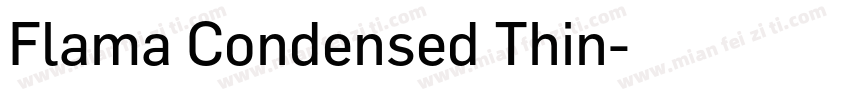 Flama Condensed Thin字体转换